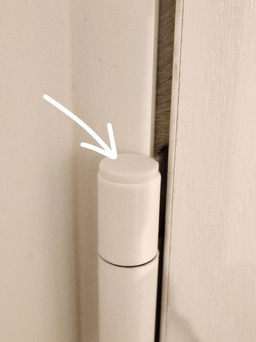 Upvc 15mm door hinge - cover, cap