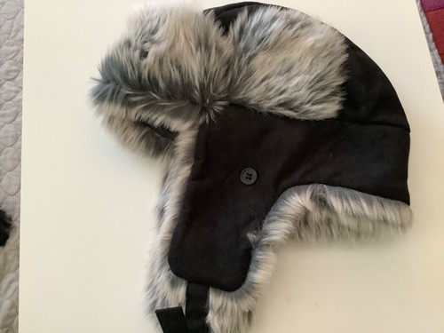 Arctic fox black suedette - black,