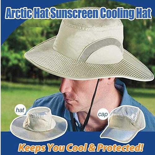 Evaporative cooling bucket hat - cooling,