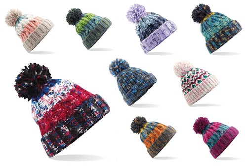 Knitted bobble hat men - bobble, men's