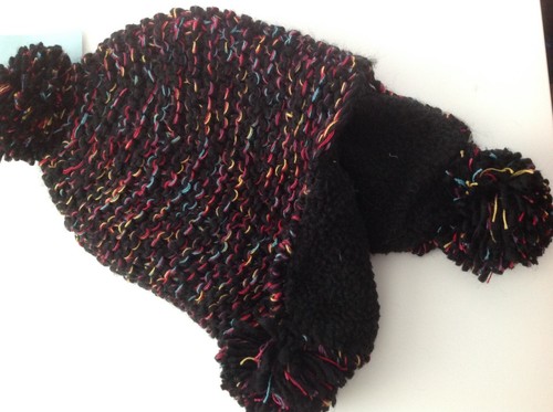 Arctic fox black knitted - black,