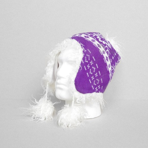 Arctic fox knitted chullo - fox,