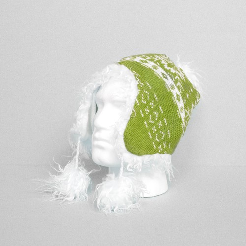 Arctic fox knitted chullo - fox,