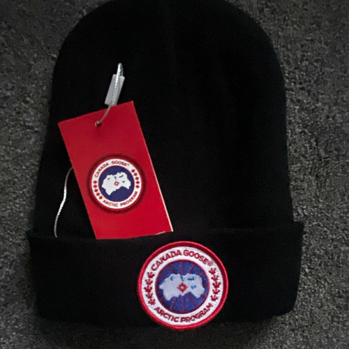 Canada goose black knit beanie - canada,